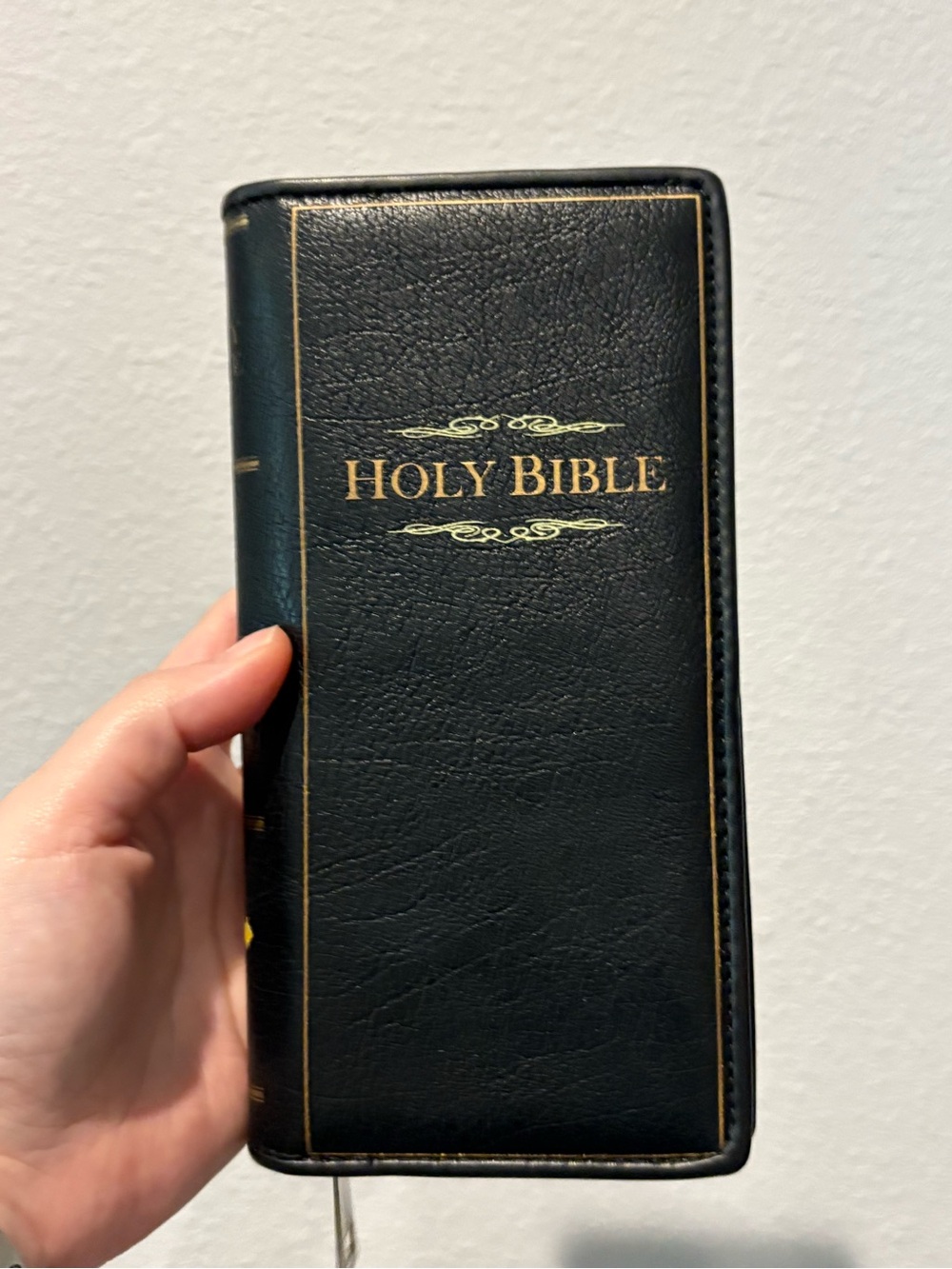 Holy Bible Black Leatherette Wallet